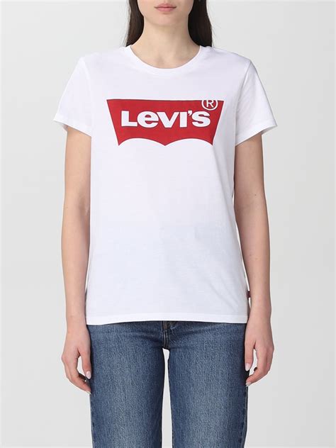 levi's t shirt weiss damen|levi's white t shirt.